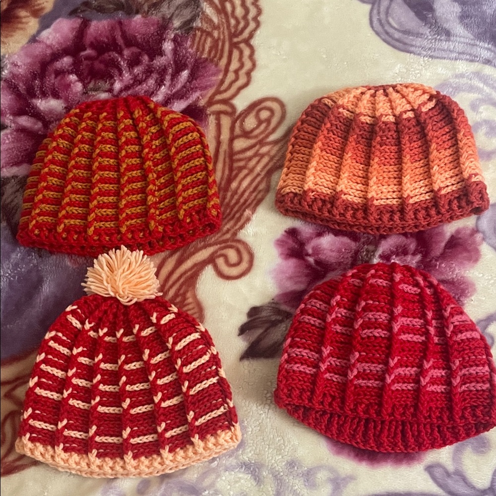 Handmade Crochet Beanie Set